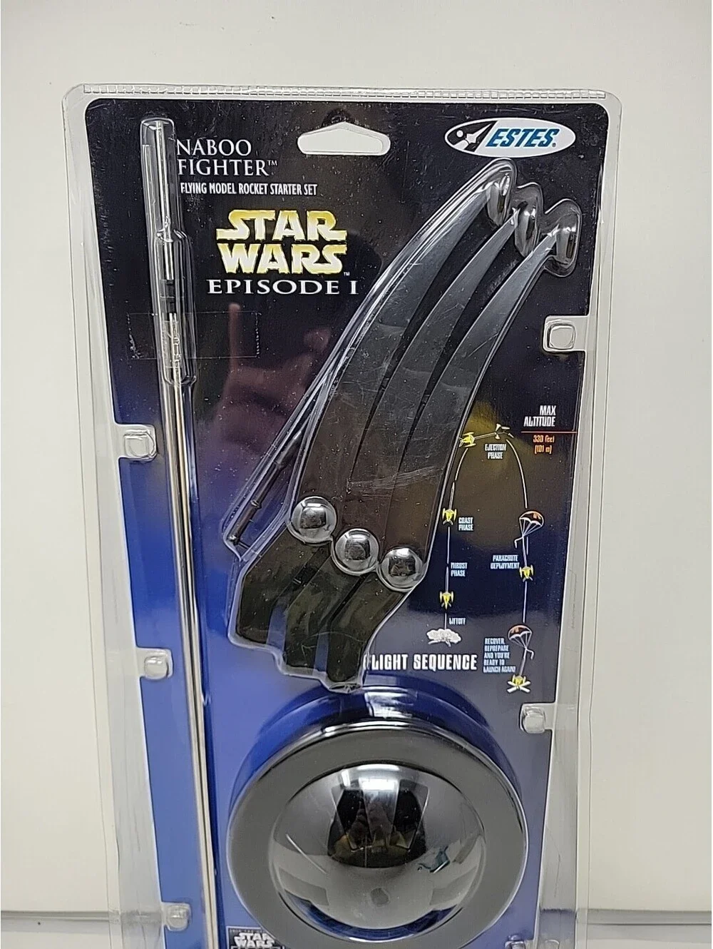 Star Wars Flying Model Rocket Kit Episode 1 Flies 330 Ft Complete Launch System